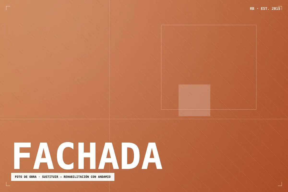 Rehabilitación de fachada con andamio y aislamiento SATE en Badalona