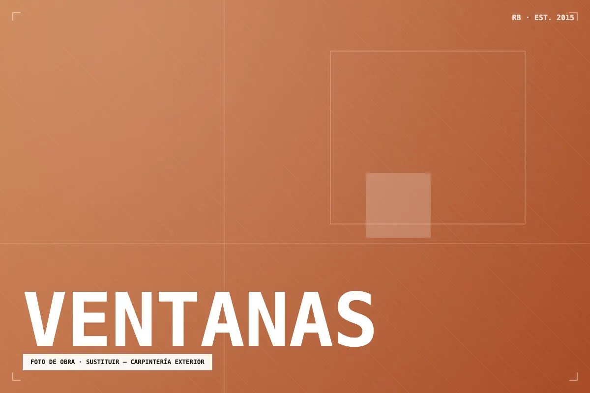 Ventanas de PVC con doble acristalamiento instaladas en un piso de Badalona